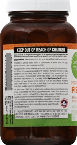 Simple Truth™ High Potency Fish Oil Softgels 448mg Perspective: left