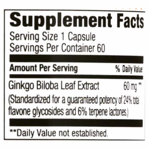 Simple Truth® Ginkgo Biloba Capsules 60mg Perspective: left