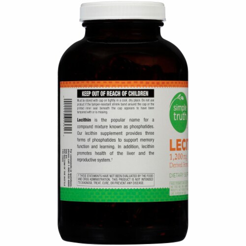 Simple Truth™ Lecithin Softgels 1200mg Perspective: left