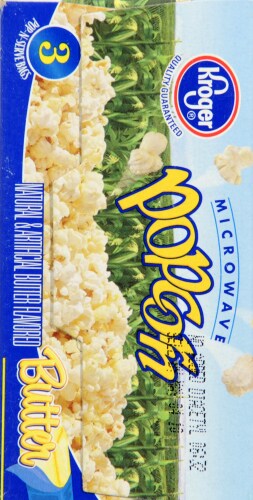 Kroger® Butter Microwave Popcorn Perspective: left