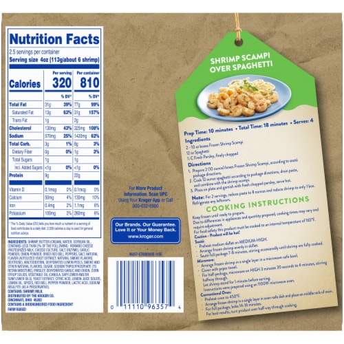 Kroger® Savory Garlic Shrimp Scampi Perspective: left