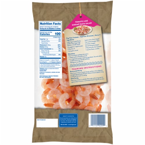 Kroger® Small Shrimp Cooked Peeled & Deveined Tail On Perspective: left