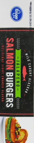 Kroger® Salmon Burger Jalapeno Perspective: left