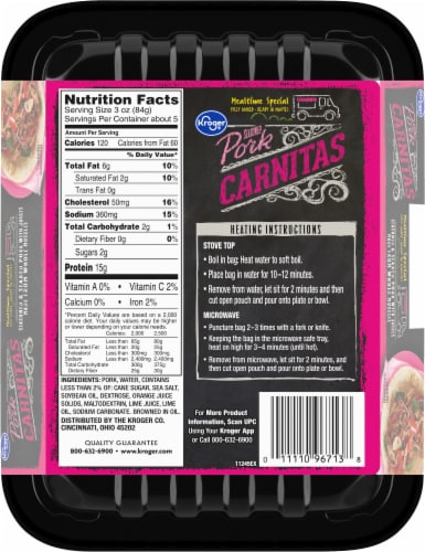 Kroger® Seasoned Pork Carnitas Perspective: left