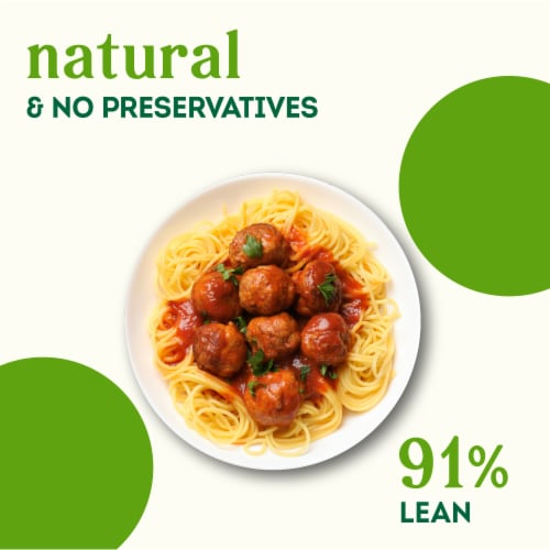 Simple Truth® 91/9 Naturalˆ Ground Beef Pack 1 LB Perspective: left