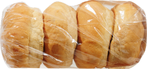 Bakery Fresh Goodness Jumbo Plain White Kaiser Rolls Perspective: left