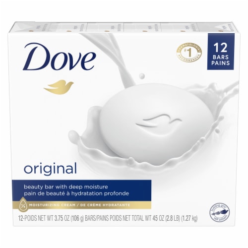 Dove Beauty Bar Original Gentle Skin Cleanser Perspective: left