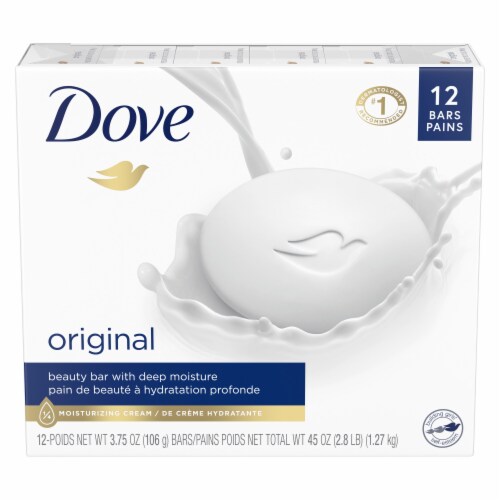 Dove Beauty Bar Original Gentle Skin Cleanser Perspective: left