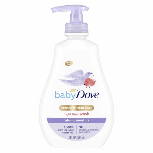 Baby Dove Sensitive Skin Care Calming Moisture Baby Wash Perspective: left