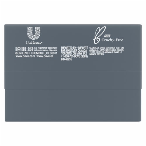 Dove Men+Care Extra Fresh 3 in 1 Cleanser for Body Face and Shaving Bar Soap Perspective: left
