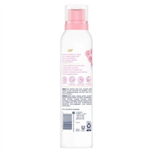 Dove with Rose Oil Body Wash Mousse Perspective: left