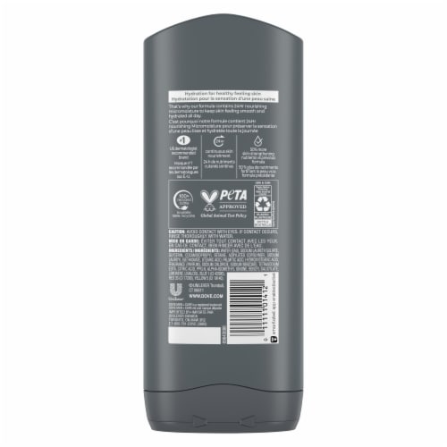 Dove Men+Care Hydrating Clean Comfort Body and Face Wash Perspective: left