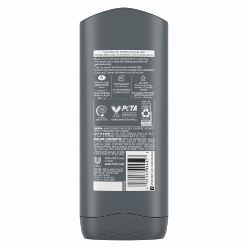 Dove Men+Care Hydrating Clean Comfort Body and Face Wash Perspective: left