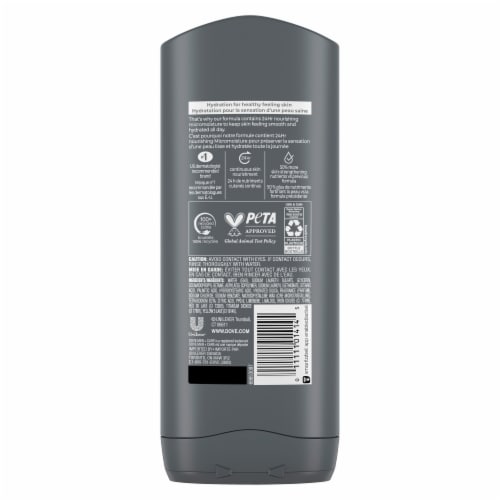 Dove Exfoliating Deep Clean Body and Face Wash Perspective: left