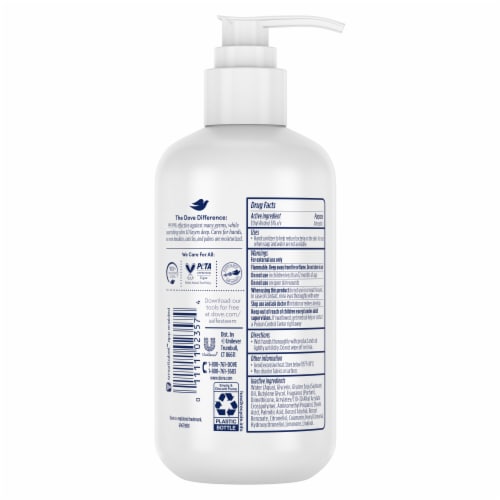 Dove Advanced Care Shea Butter & Warm Vanilla Hand Sanitizer Perspective: left
