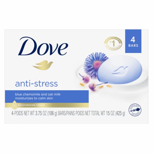 Dove Calm Skin Anti-Stress Beauty Bar Soap Perspective: left