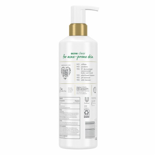 Dove Body Love Acne Clear Body Cleanser Perspective: left