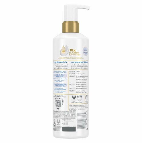 Dove Body Love Moisture Boost Body Cleanser Perspective: left