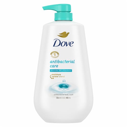 Dove Care & Protect Antibacterial Body Wash with Pump Perspective: left