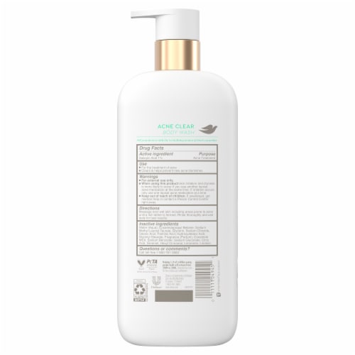 Dove Body Wash Acne Clear 18.5 oz Perspective: left