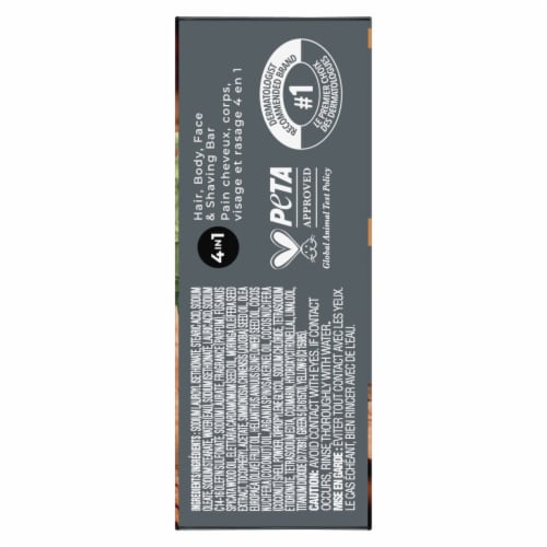 Dove Men+Care Cleansing Bar Soap Sandalwood + Cardamom Oil Plant Based Cleanser Perspective: left