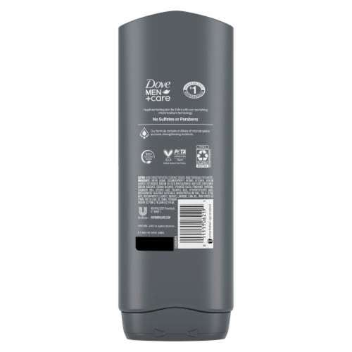Dove Men+Care Exfoliating Deep Clean Body and Face Wash Perspective: left