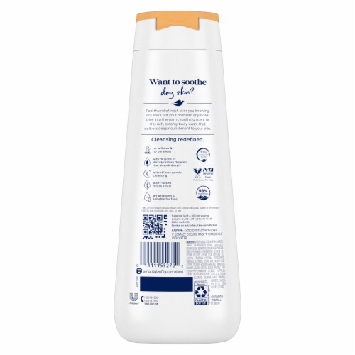 Dove Dryness Relief with Jojoba Oil Body Wash Perspective: left