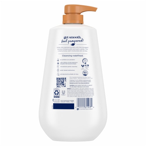 Dove Purely Pampering Shea Butter with Warm Vanilla Body Wash with Pump Perspective: left