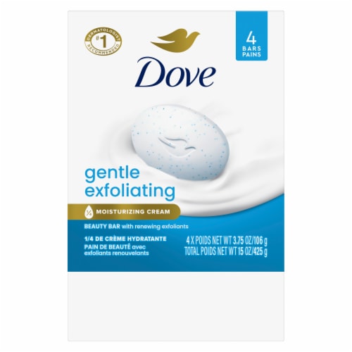 Dove Gentle Exfoliating Beauty Bar Soap Perspective: left