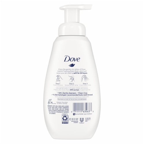 Dove Cucumber & Green Tea Scent Instant Foaming Body Wash Perspective: left