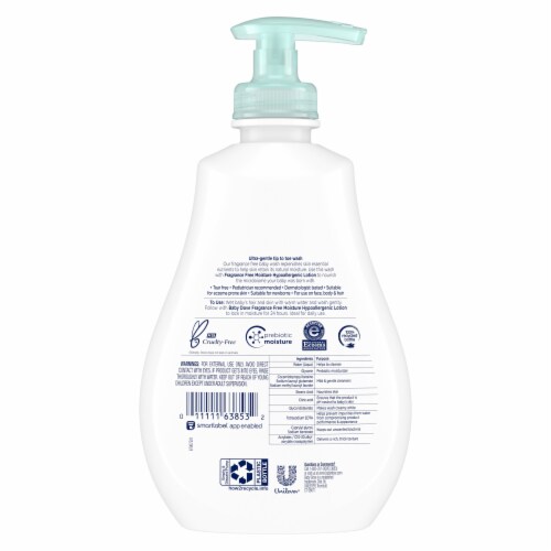 Baby Dove Sensitive Skin Care Hypoallergenic Fragrance Free Moisture Baby Wash Perspective: left