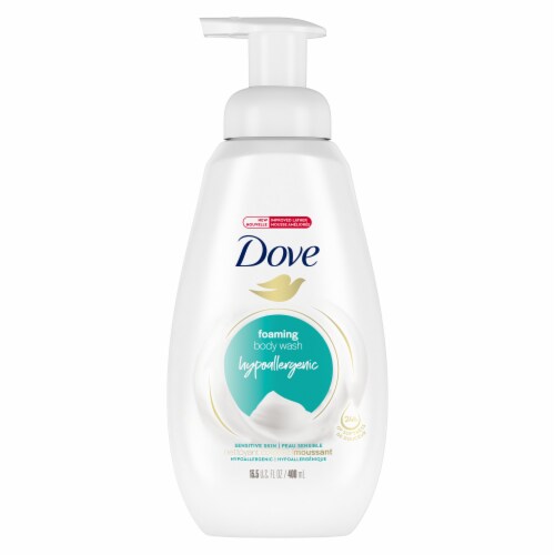 Dove Sensitive Skin Instant Foaming Body Wash Perspective: left