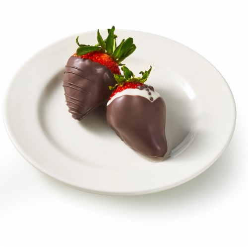 Bakery Fresh Chocolate Dipped Strawberries Perspective: left