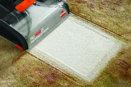 Bissell® ProHeat 2X Revolution Pet Upright Carpet Cleaner - Black/Orange Perspective: left