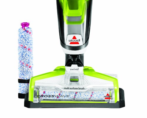 Bissell® CrossWave® Green & Black All-in-One Multi-Surface Wet Dry Vacuum Perspective: left