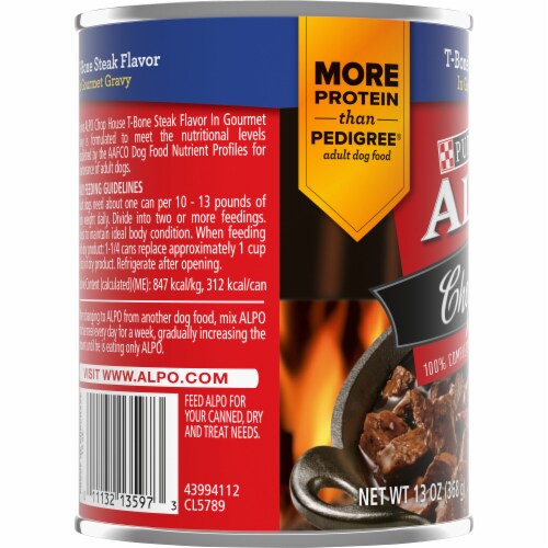 ALPO Chop House T Bone Steak Flavor in Gravy Adult Wet Dog Food 13 oz King Soopers