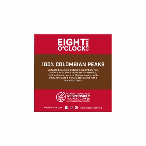 Eight O'Clock® 100% Colombian Peaks Medium Roast K-Cup Pods Perspective: left