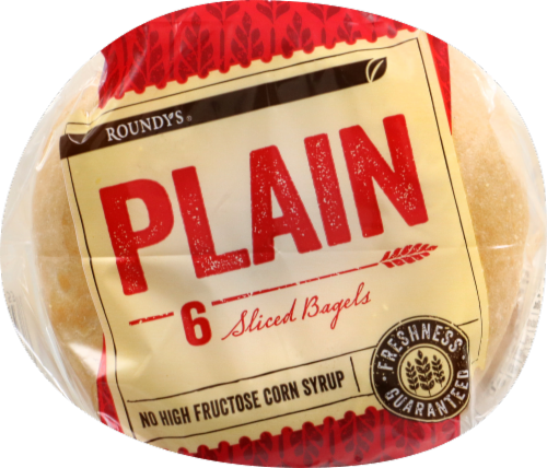 Roundy's Plain Bagels Perspective: left