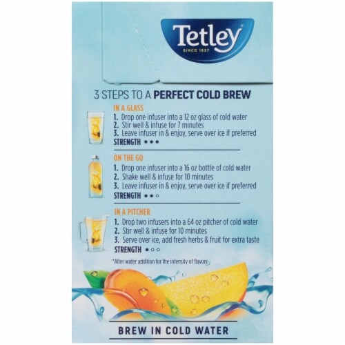 Tetley® Mango & Tumeric Herbal Infusion Perspective: left