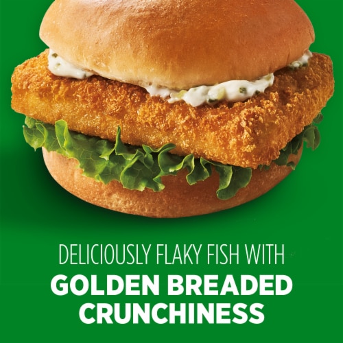 Mrs. Paul's Frozen Breaded Fish Sandwich Fillets Perspective: left