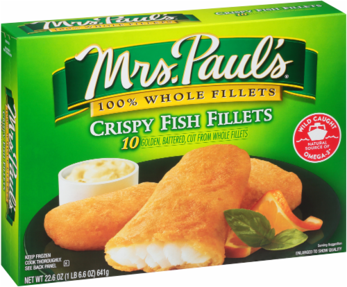 Mrs. Paul's Whole Crispy Fish Fillets Perspective: left
