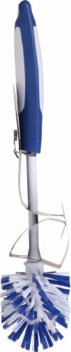 Dawn Twister Bottle Brush - White/Blue Perspective: left