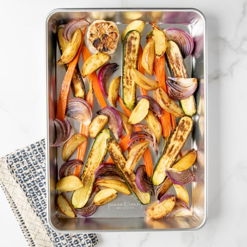Nordic Ware® Naturals® Aluminum Commercial Hi-Side Sheet Cake Pan Perspective: left