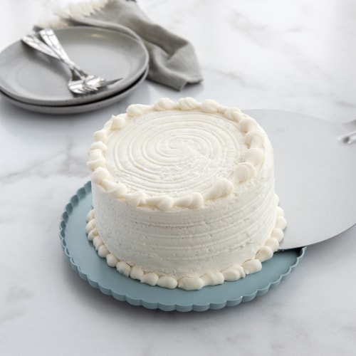 Nordic Ware Dessert Stand with Dome Lid, Sea Glass Perspective: left