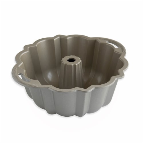 Nordic Ware 60th Anniversary Cast Aluminum Bundt Pan Perspective: left