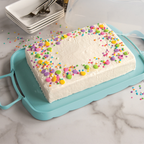 Nordic Ware Cakes and Cupcakes Carrier 2 Piece Perspective: left