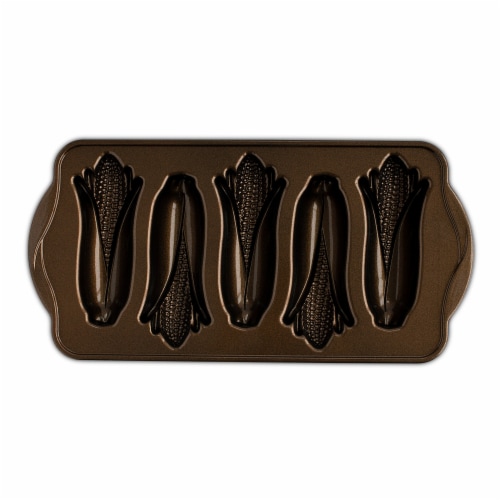 Nordic Ware Corn Cakes Baking Pan Perspective: left