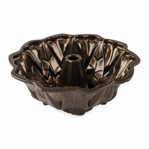 Nordic Ware Harvest Leaves Bundt Pan, Bronze Perspective: left