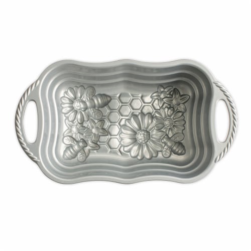 Nordic Ware Honeycomb Loaf Pan Perspective: left