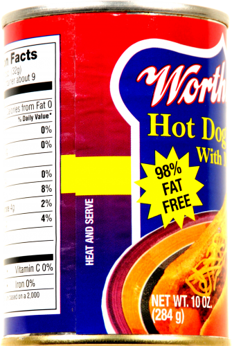 Worthmore Hot Dog Chili with Meat Perspective: left